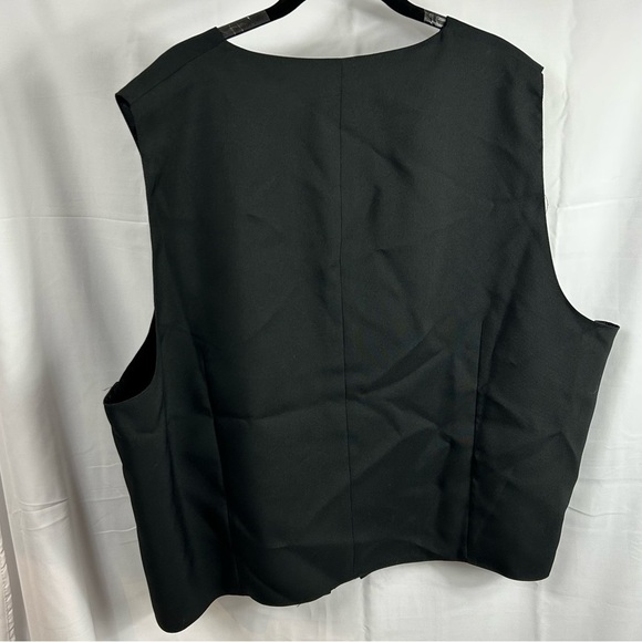Edwards Vest Suit Signature High Button Front V neck Sleeveless Vest Top Shirt - Picture 8 of 8
